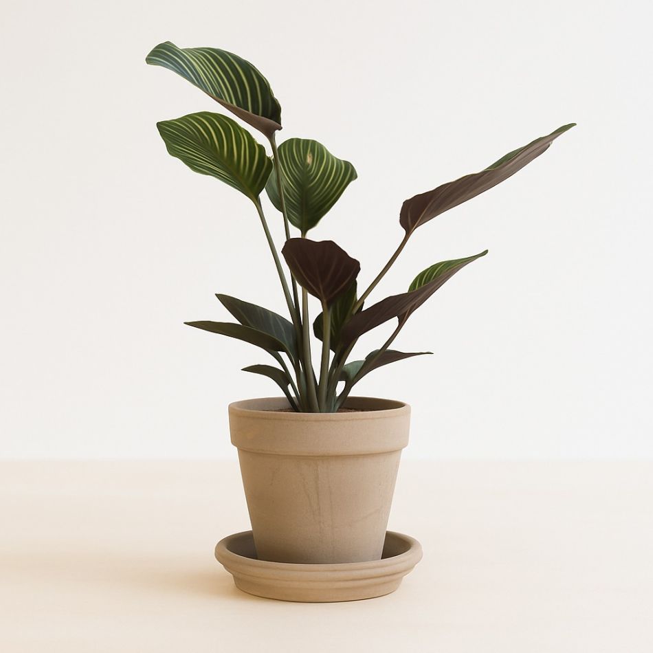 terracotta pot grijs voor potmaat 14