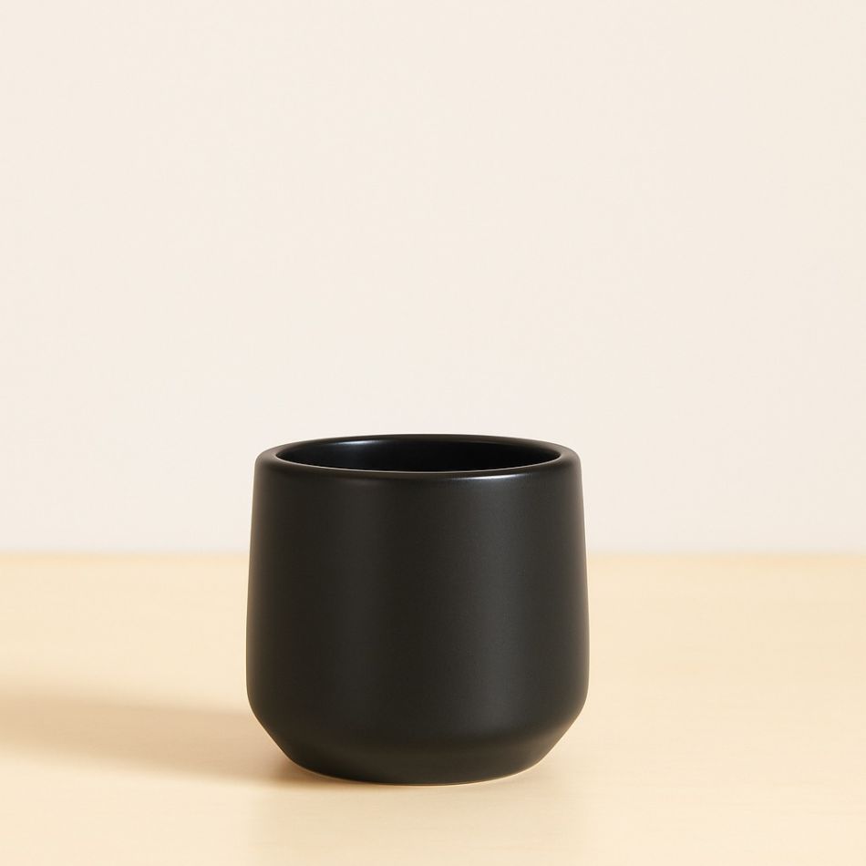 mini planten pot zwart boedapest