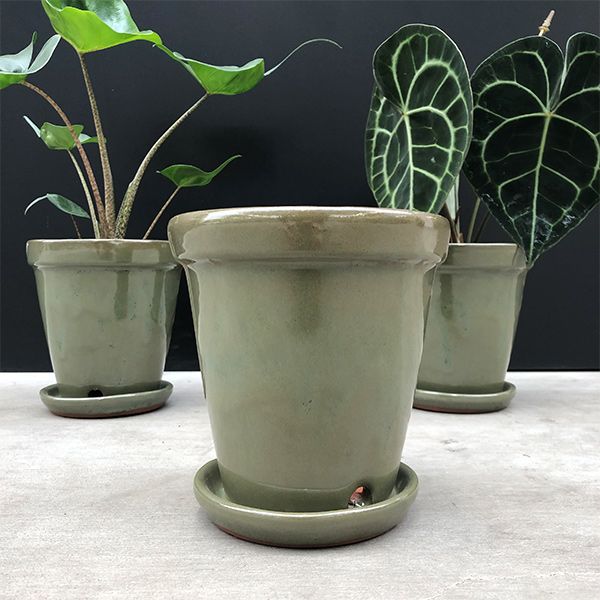 Geglazuurde pot