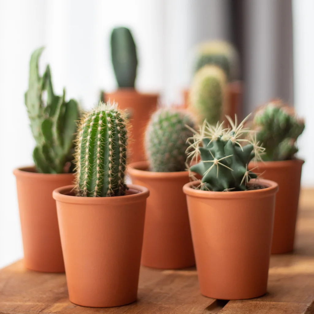 terracotta potje klein cactus